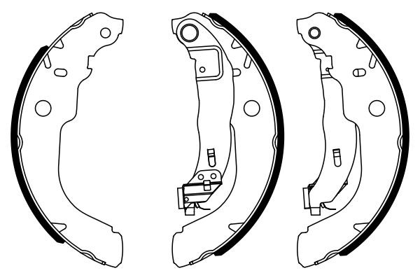 Klocki hamulcowe tylne bębnowe Bosch 0986487960 cena, od 28,34 USD