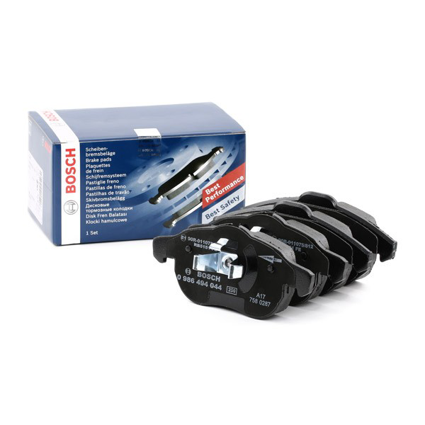 Klocki hamulcowe przednie tarczowe Bosch 0986494044 cena, od 27,71 USD