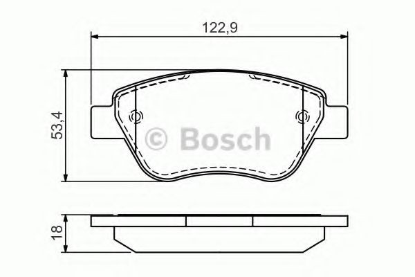 0986494132 Bosch Klocki hamulcowe przednie tarczowe