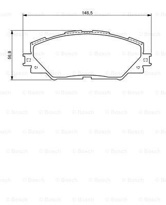 Do koszyka 0986494174 Bosch Klocki hamulcowe przednie tarczowe