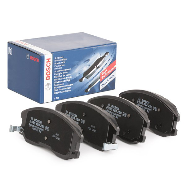 Do koszyka 0986494250 Bosch Klocki hamulcowe przednie tarczowe