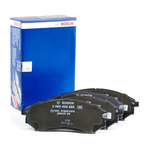 Do koszyka 0986494295 Bosch Klocki hamulcowe przednie tarczowe