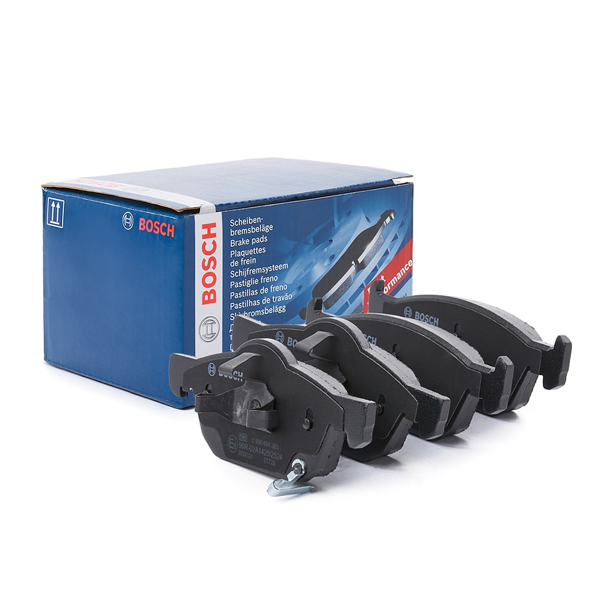 Do koszyka 0986494383 Bosch Klocki hamulcowe przednie tarczowe