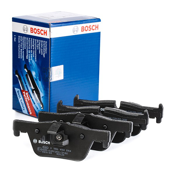 Okładziny (klocki) do hamulców tarczowych tylne 0986494554 Bosch