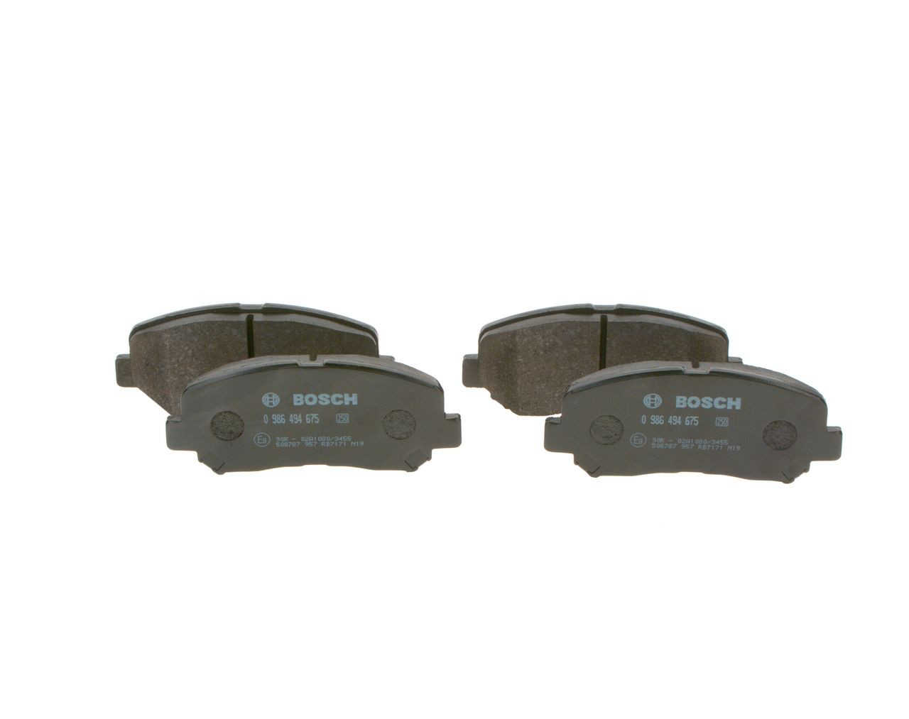 Do koszyka 0986494675 Bosch Klocki hamulcowe przednie tarczowe