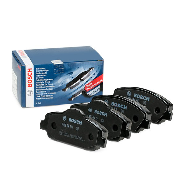 Do koszyka 0986494713 Bosch Klocki hamulcowe przednie tarczowe