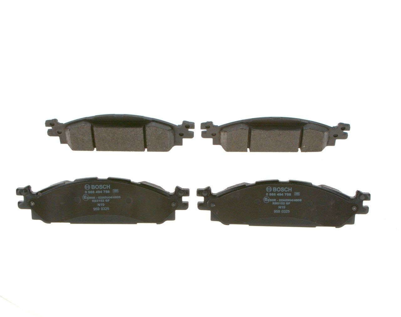 Klocki hamulcowe przednie tarczowe Bosch 0986494758 cena, od 47,92 USD