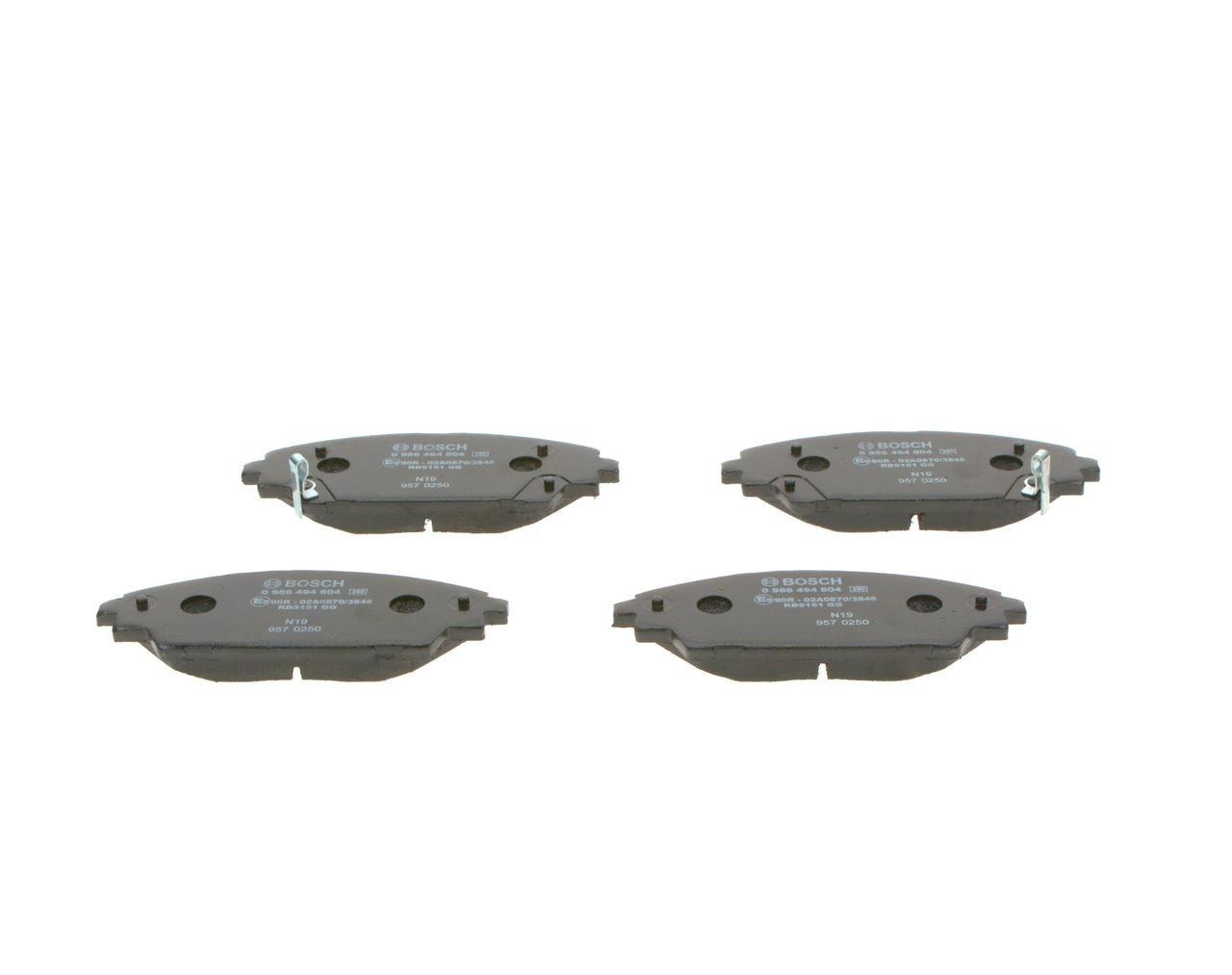 Do koszyka 0986494804 Bosch Klocki hamulcowe przednie tarczowe