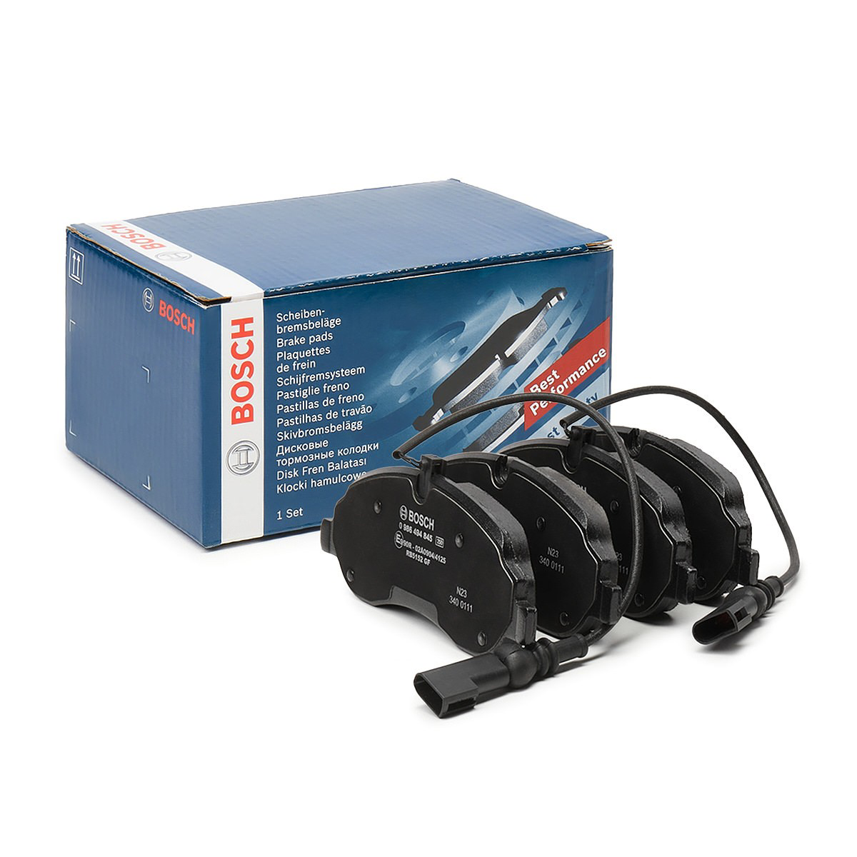 Klocki hamulcowe przednie tarczowe Bosch 0986494845 cena, od 46,73 USD