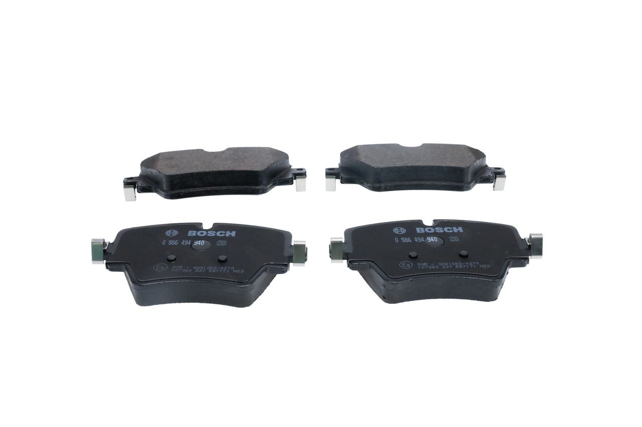 Do koszyka 0986494940 Bosch Klocki hamulcowe przednie tarczowe