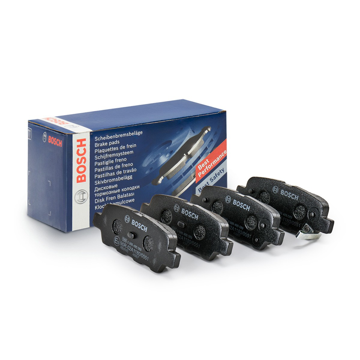 0986495089 Bosch Okładziny (klocki) do hamulców tarczowych tylne