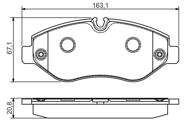 Do koszyka 0986495098 Bosch Klocki hamulcowe przednie tarczowe
