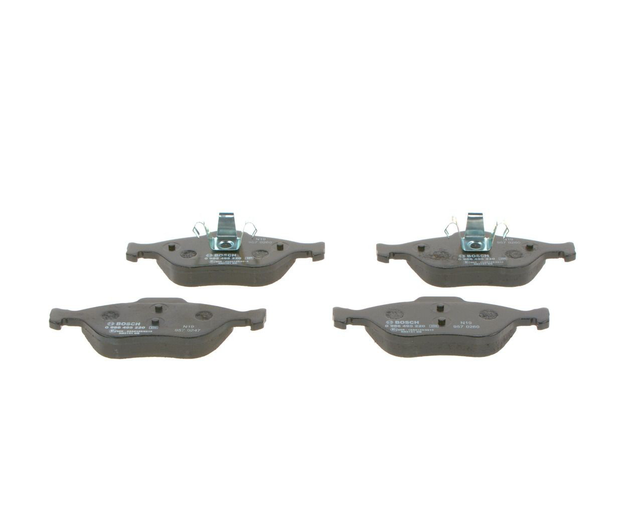 Klocki hamulcowe przednie tarczowe Bosch 0986495220 cena, od 23,52 USD
