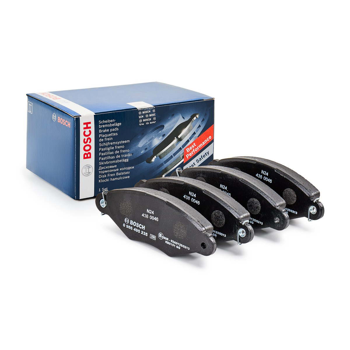 0986495235 Bosch Klocki hamulcowe przednie tarczowe