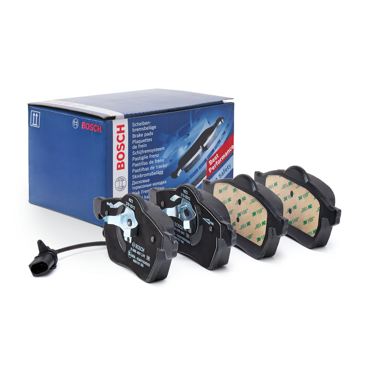 Klocki hamulcowe przednie tarczowe Bosch 0986495241 cena, od 32,19 USD