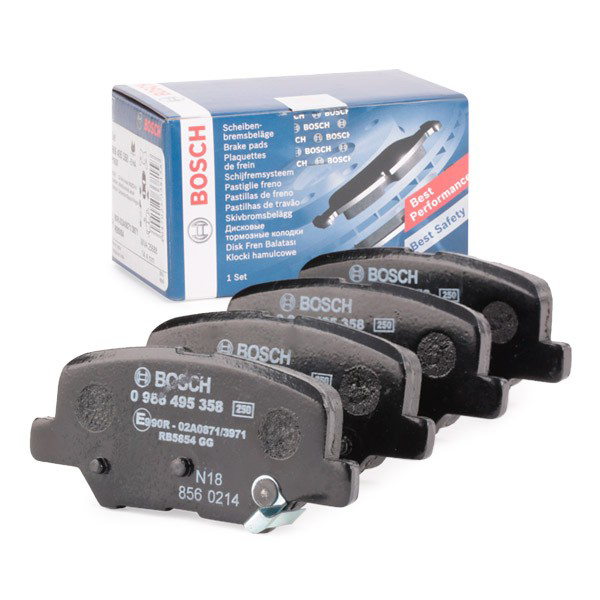 0986495358 Bosch Okładziny (klocki) do hamulców tarczowych tylne