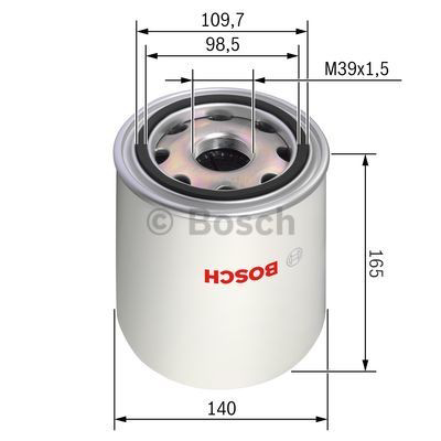 Do koszyka 0986628254 Bosch Filtr osuszacza powietrza (separatora oleju/wilgoci) (TRUCK)