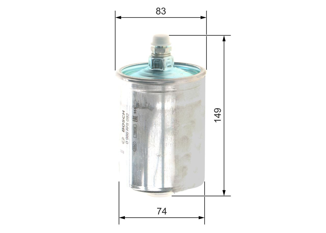 Filtr paliwa Bosch 0986AF8092 cena, od 14,30 USD
