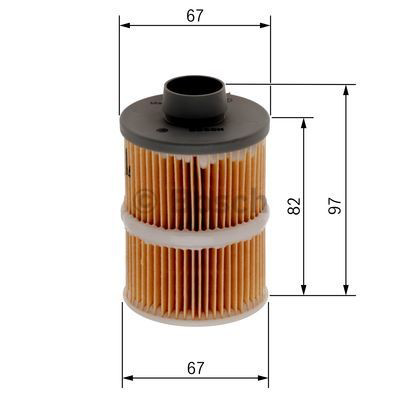 Do koszyka 1457070001 Bosch Filtr paliwa