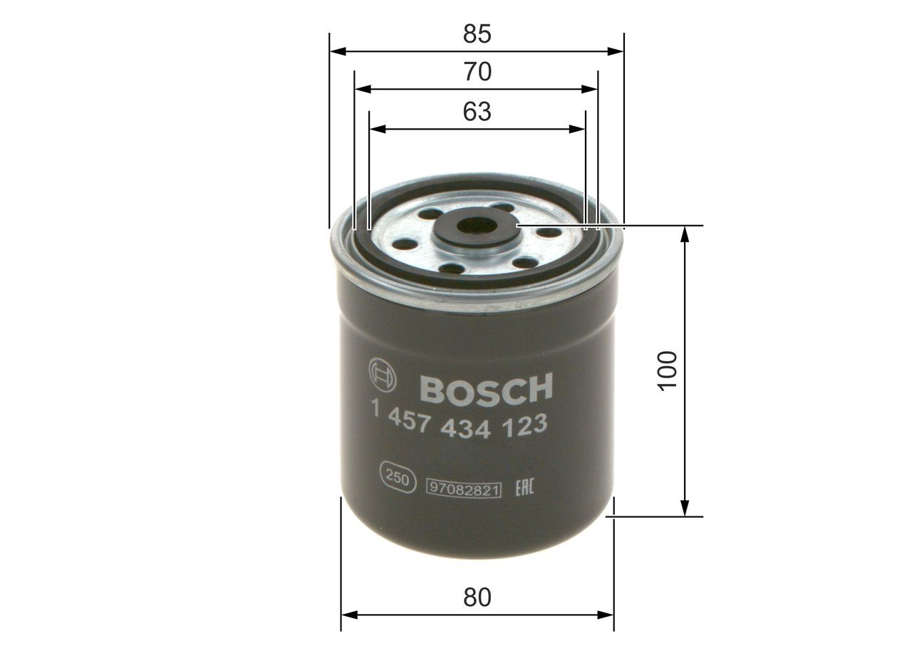Do koszyka 1457434123 Bosch Filtr paliwa