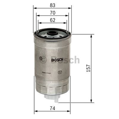 Do koszyka 1457434194 Bosch Filtr paliwa