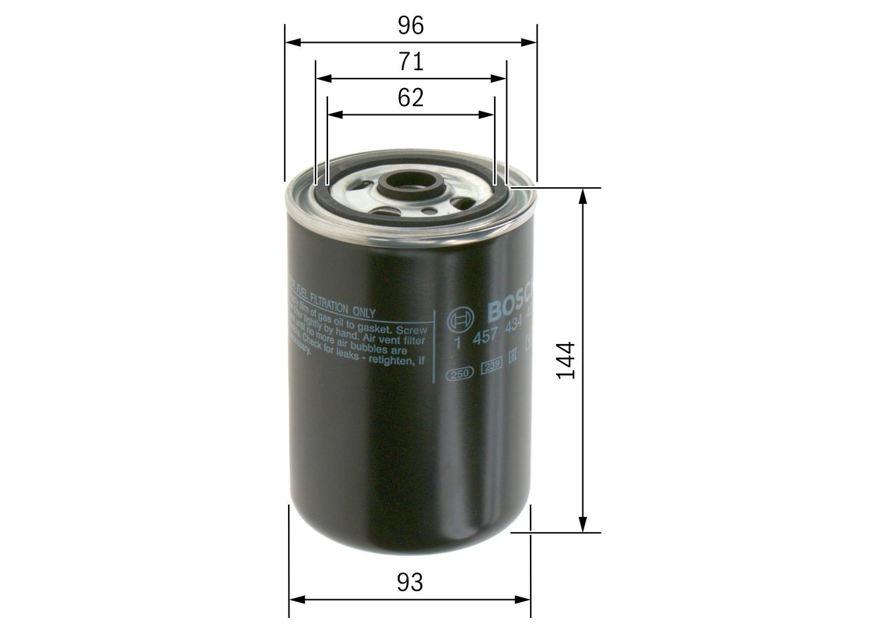 Filtr paliwa Bosch 1457434421
