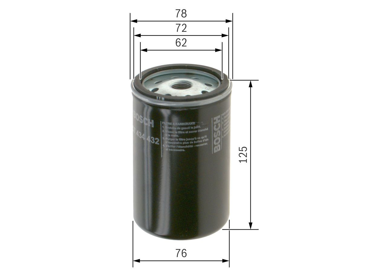 1457434432 Bosch Filtr paliwa