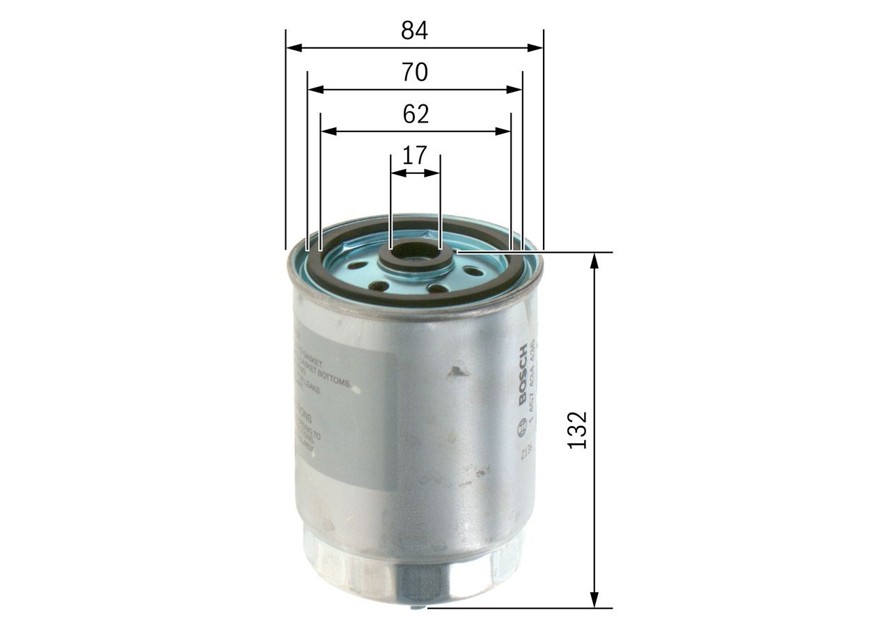 Do koszyka 1457434436 Bosch Filtr paliwa