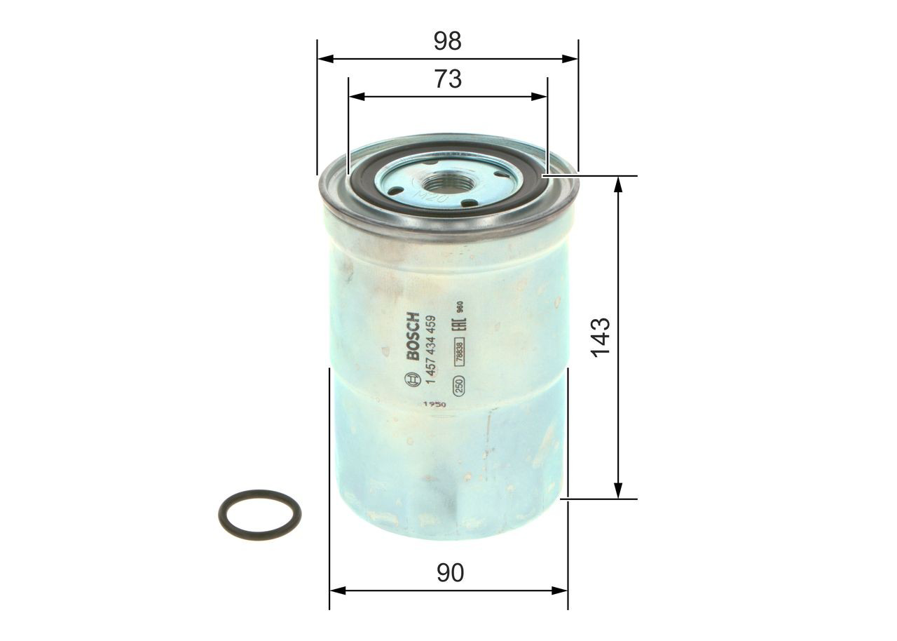 Do koszyka 1457434459 Bosch Filtr paliwa