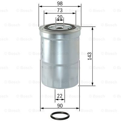 Filtr paliwa 1457434459 Bosch