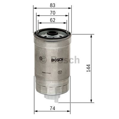 Filtr paliwa Bosch 1457434516