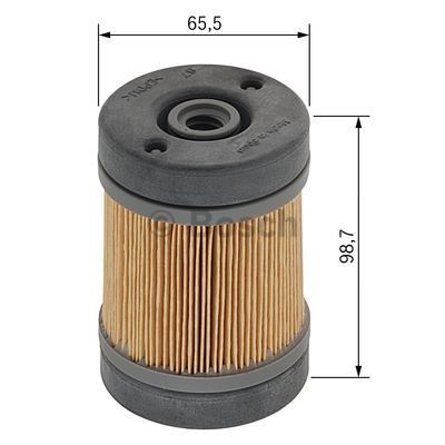 Filtr cząstek stałych układu wydechowego 1457436006 Bosch