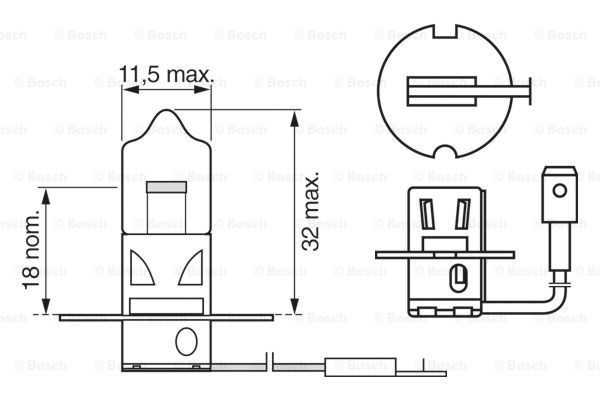 Do koszyka 1987302031 Bosch Żarówka halogenowa