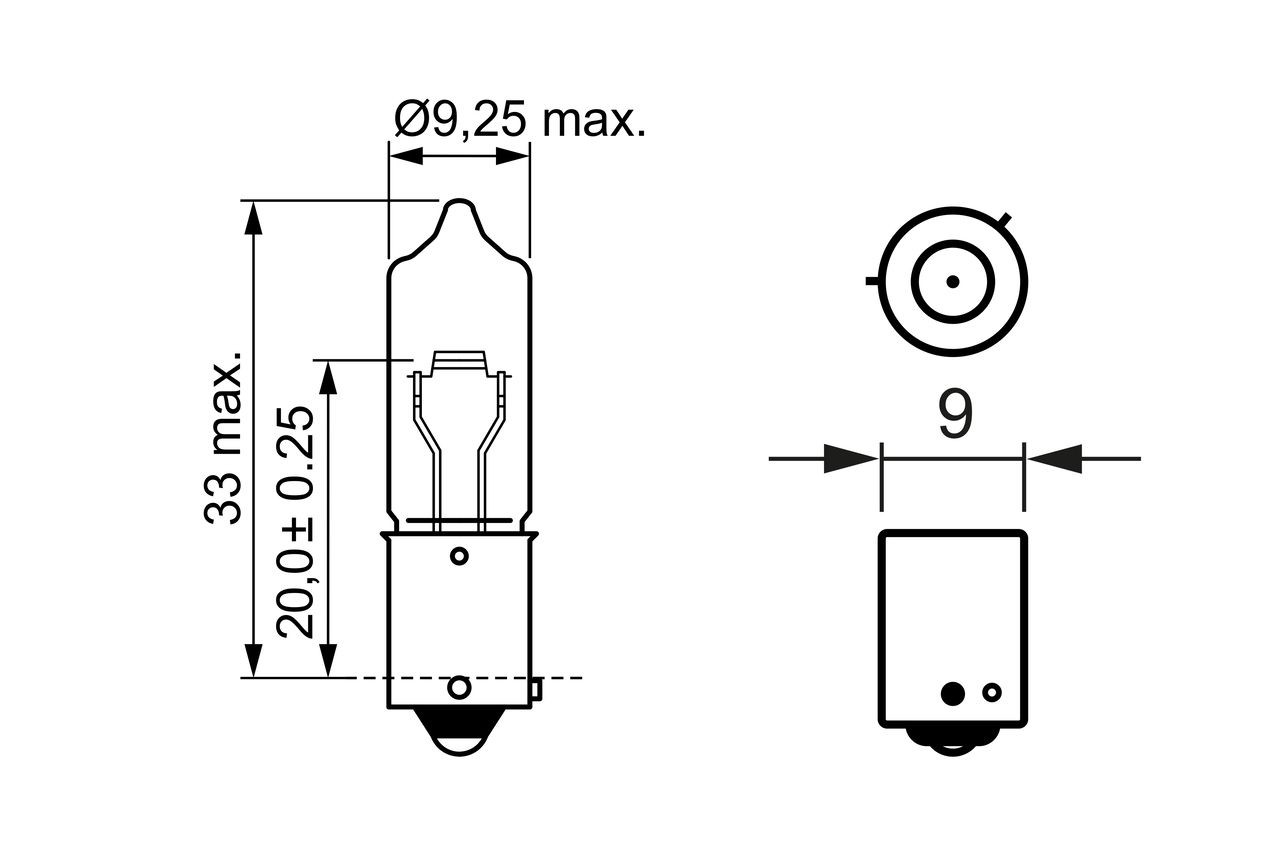 Żarówka lampy przeciwmgielnej Bosch 1987302264 cena, od 9,20 USD