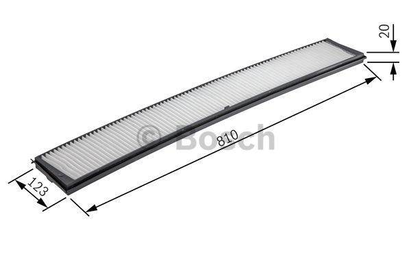 Do koszyka 1987432124 Bosch Filtr kabiny