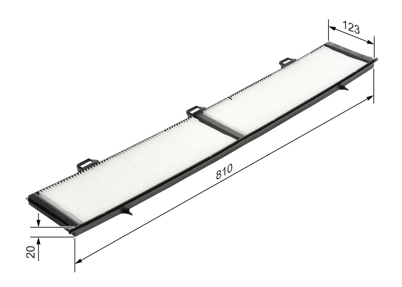 Do koszyka 1987432124 Bosch Filtr kabiny