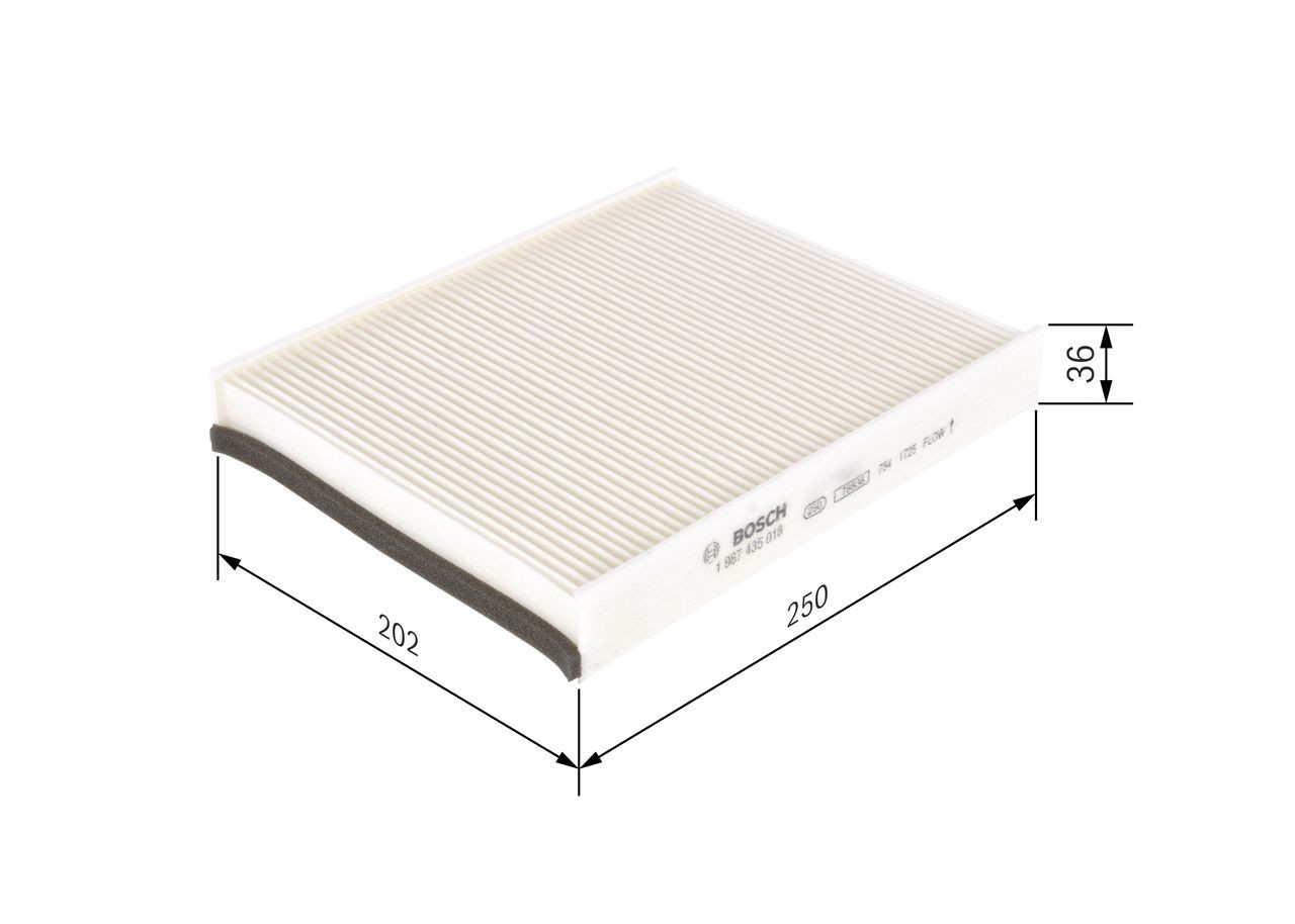 Filtr kabiny Bosch 1987435018 cena, od 9,89 USD