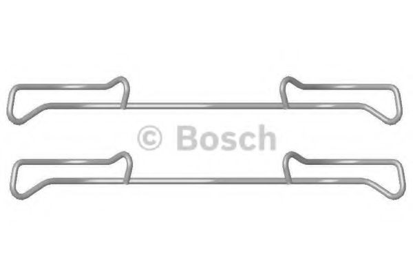 Do koszyka 1987474432 Bosch Zestaw sprężynek do mocowania klocków tarczowych przednich