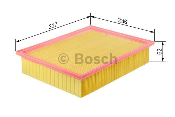 Do koszyka F026400303 Bosch Filtr powietrza