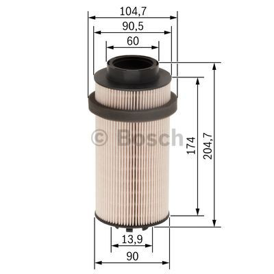 Filtr paliwa Bosch F026402033 cena, od 19,37 USD