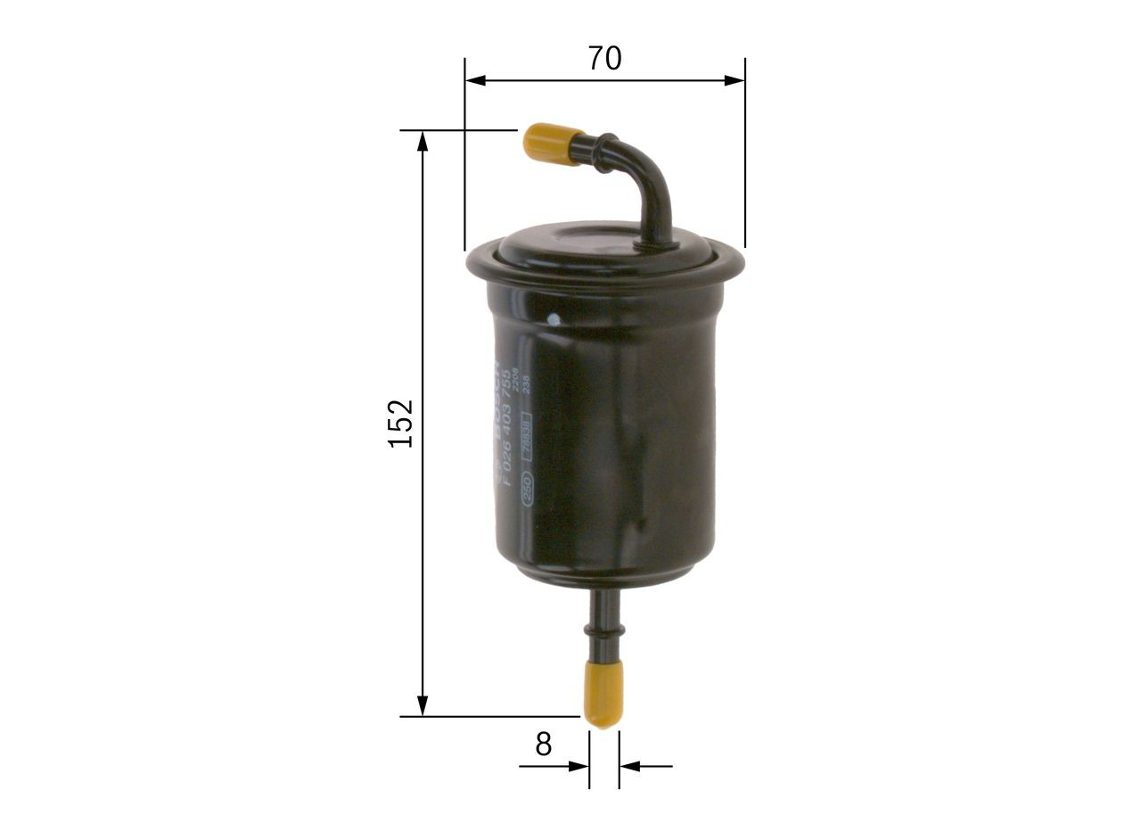 Filtr paliwa F026403755 Bosch