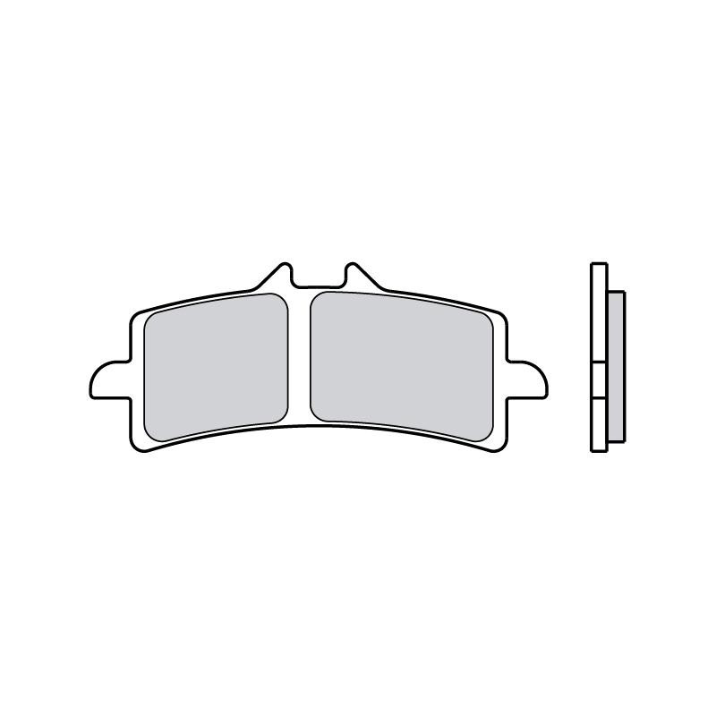 Do koszyka 07BB37RC Brembo Klocki hamulcowe przednie tarczowe