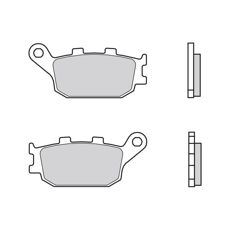 Okładziny (klocki) do hamulców tarczowych tylne Brembo 07HO3607 cena, od 41,44 USD