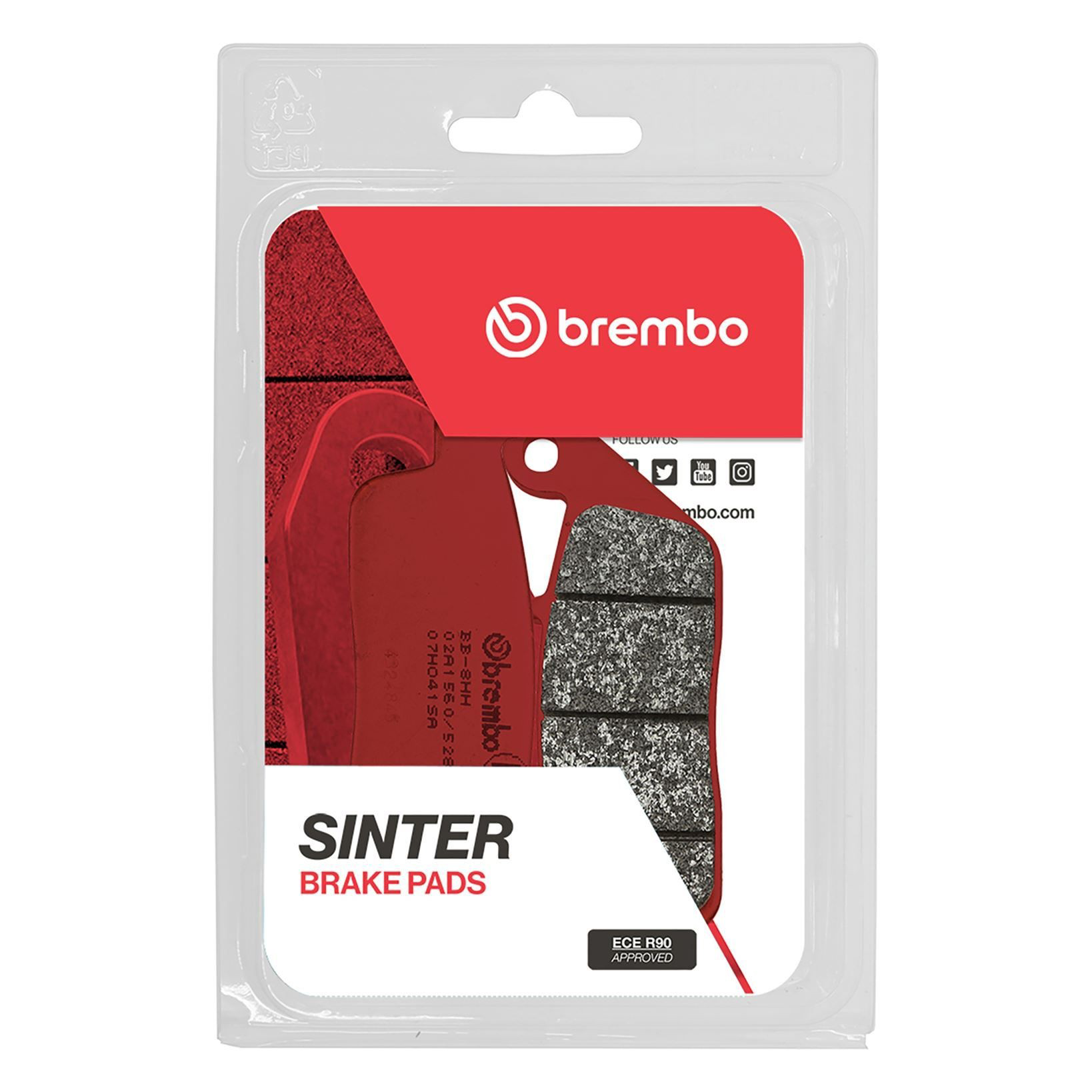 Klocki hamulcowe przednie tarczowe Brembo 07HO41SA cena, od 19,62 USD