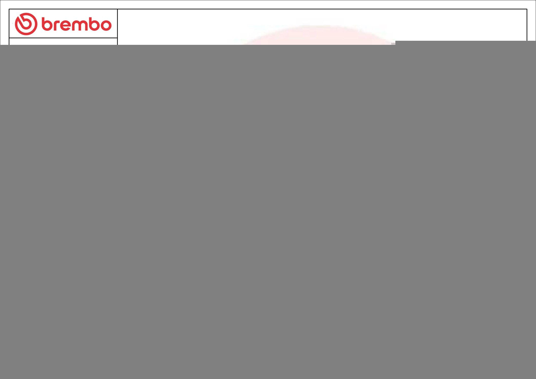 Tarcza hamulcowa tylna 08B36937 Brembo