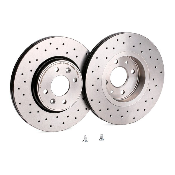 Tarcza hamulcowa przednia 0981372X Brembo