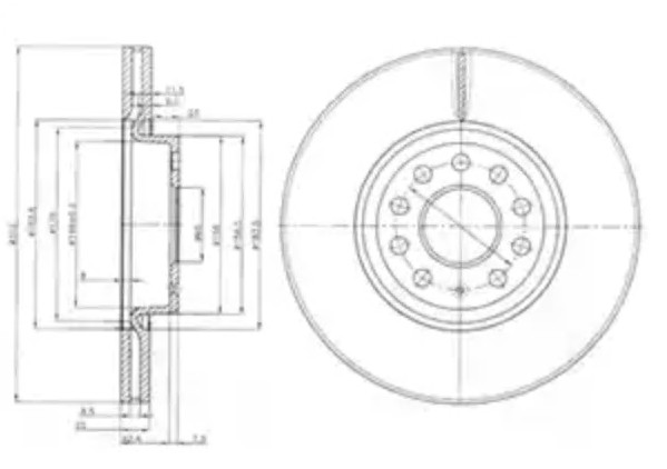 Tarcza hamulcowa przednia 09977275 Brembo