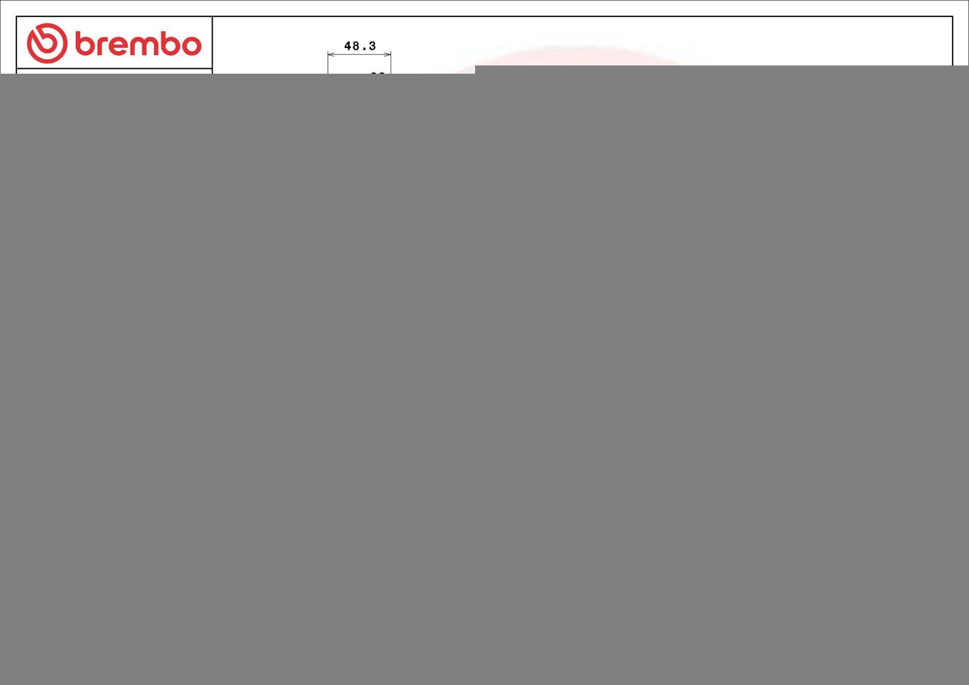 Tarcza hamulcowa tylna Brembo 09A20075