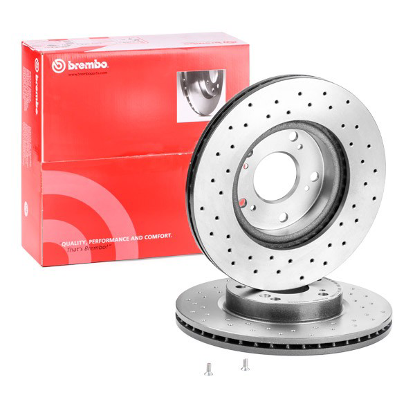 Tarcza hamulcowa przednia Brembo 09A4551X cena, od 43,85 USD