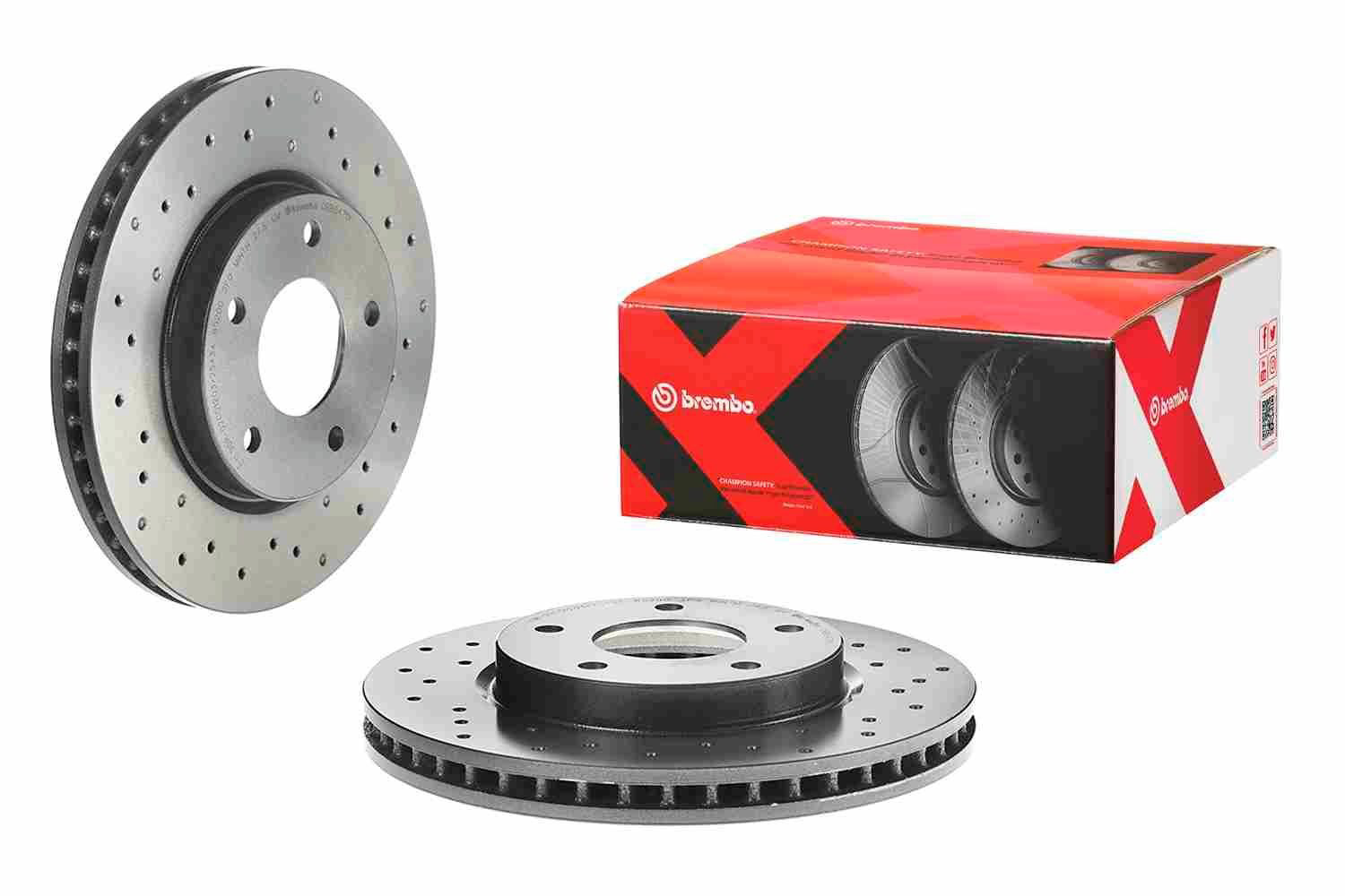 Tarcza hamulcowa przednia Brembo 09B6471X cena, od 42,71 USD